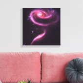 Toile Galaxies Rose Celeste Rose (Insitu(Salon))