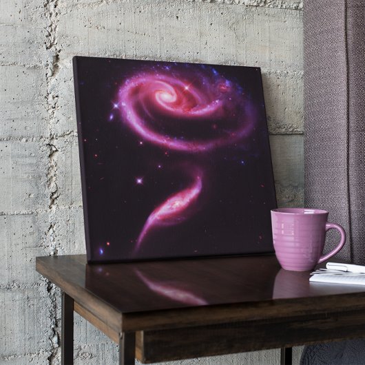 Toile Galaxies Rose Celeste Rose