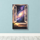 Toile Galaxy Window Wall Art (Insitu (Plancher de Bois))