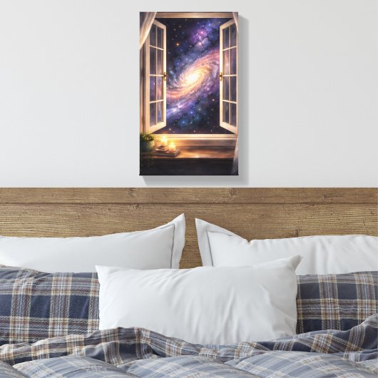 Toile Galaxy Window Wall Art (Insitu(Chambre))