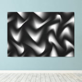 Toile Galerie Abstraite moderne en noir et blanc Imprime (Insitu (Plancher de Bois))