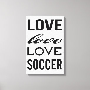 Toile Galerie d'amour de football enveloppée