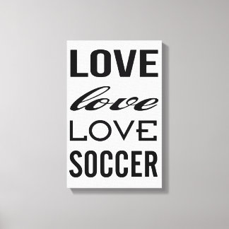Toile Galerie d'amour de football enveloppée