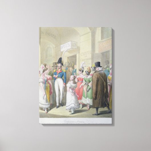 Toile Galeries du Palais-Royal, de Tableau de (Recto)