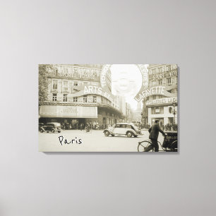 Toile Galeries Lafayette Paris Haussmann 1940 Photograph