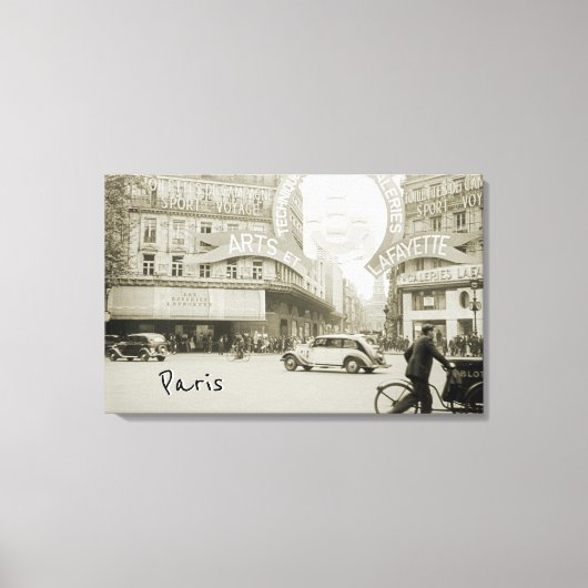 Toile Galeries Lafayette Paris Haussmann 1940 Photograph (Recto)