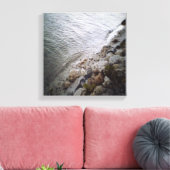 Toile Galets À La Plage - Bleu Océan Trimmining (Insitu(Salon))