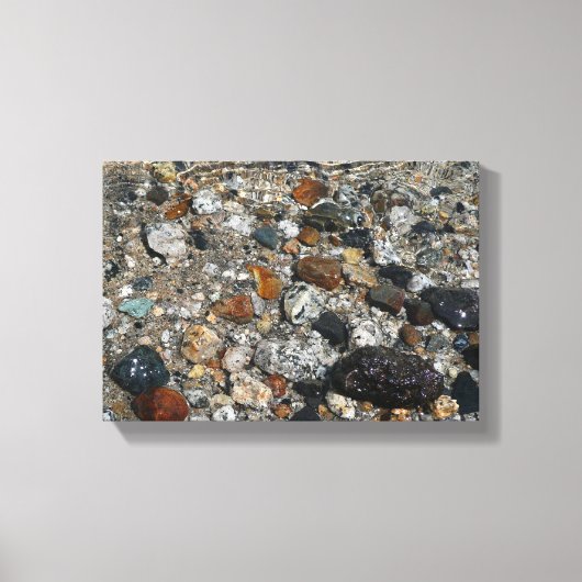 Toile Galets de granit dans le lac Tenaya à Yosemite (Recto)