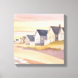 Toile Galilée-sur-Mer Aquarelle de la plage de Rhode I