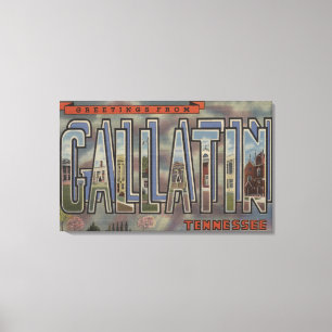Toile Gallatine, Tennessee - grandes scènes de lettre