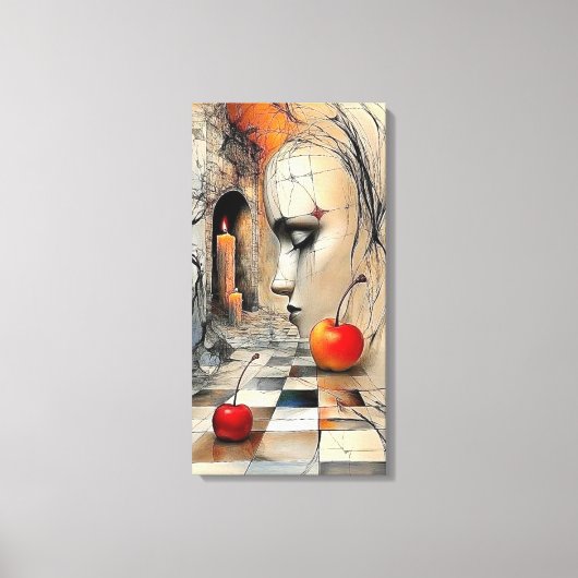 Toile Gallery-Style Pet Portrait Canvas – Meaningful Hom (Recto)