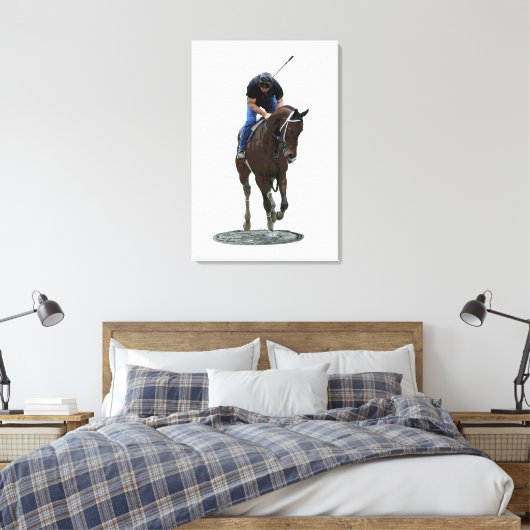 Toile Galoping Thoroughbred Horse Stretch Canvas Imprime (Insitu(Chambre))