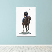 Toile Galoping Thoroughbred Horse Stretch Canvas Imprime (Insitu (Plancher de Bois))