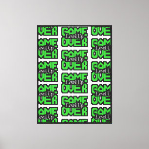 Toile Game Over, Level Up : Aventure rétro en pixels dan