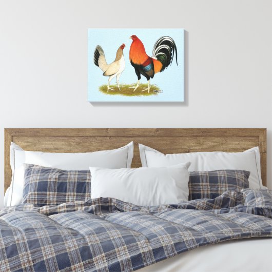Toile Gamefowl wheatens (Insitu(Chambre))