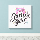 Toile Gamer fille (Insitu (Plancher de Bois))