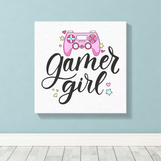Toile Gamer fille (Insitu (Plancher de Bois))