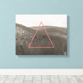 Toile Gamme de montagnes géométriques (Insitu (Plancher de Bois))