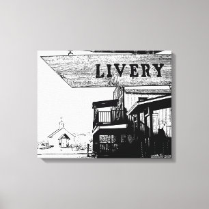 Toile Gammons Gulch La Ville Livery Western