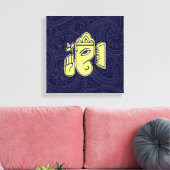 Toile Ganesha Hindu Deity Canvas Wall Art (Insitu(Salon))