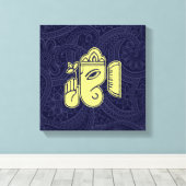 Toile Ganesha Hindu Deity Canvas Wall Art (Insitu (Plancher de Bois))