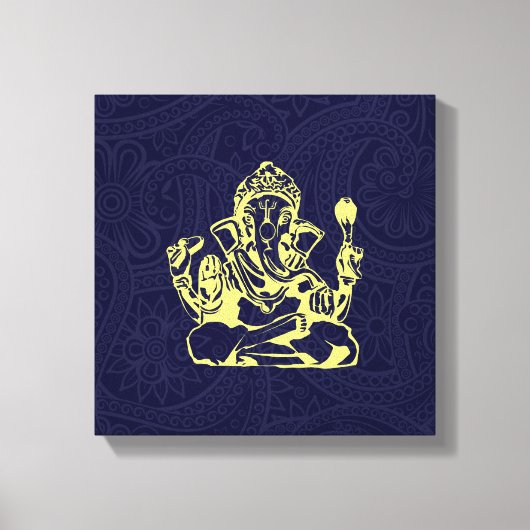Toile Ganesha Hindu Deity Canvas Wall Art (Recto)