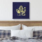 Toile Ganesha Hindu Deity Canvas Wall Art (Insitu(Chambre))