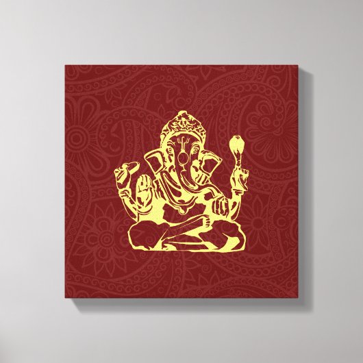 Toile Ganesha Hindu Deity Canvas Wall Art (Recto)