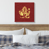 Toile Ganesha Hindu Deity Canvas Wall Art (Insitu(Chambre))