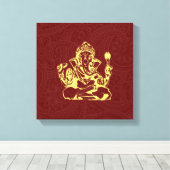 Toile Ganesha Hindu Deity Canvas Wall Art (Insitu (Plancher de Bois))