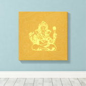 Toile Ganesha Hindu Deity Canvas Wall Art (Insitu (Plancher de Bois))