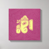 Toile Ganesha Hindu Deity Canvas Wall Art (Recto)