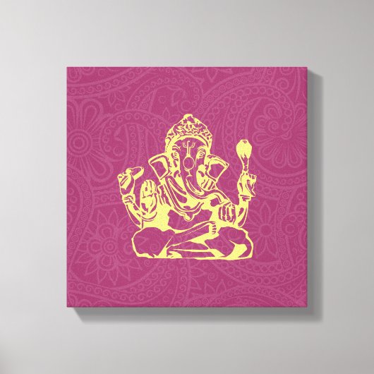 Toile Ganesha Hindu Deity Canvas Wall Art (Recto)