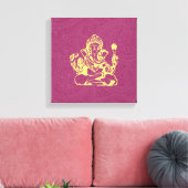 Toile Ganesha Hindu Deity Canvas Wall Art (Insitu(Salon))