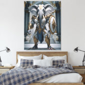 Toile Ganesha Krieger Mythologie Elefant Gott (Insitu(Chambre))