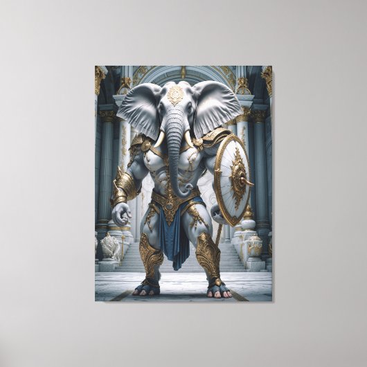 Toile Ganesha Krieger Mythologie Elefant Gott (Recto)