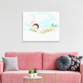 Toile Garçon assis dans un bateau en papier (Insitu(Salon))