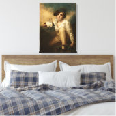 Toile Garçon et lapin, vers 1814 (Insitu(Chambre))