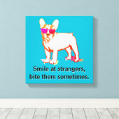 Toile Garçon French Bulldog le plus cool (Insitu (Plancher de Bois))