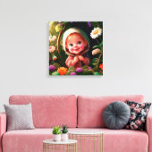 Toile Garçon souriant 3d (Insitu(Salon))