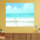 Toile Garçon sur vélo 3 (Insitu(Salon))