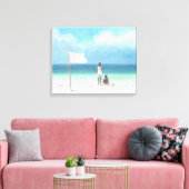 Toile Garçons sur Beach Kenya (Insitu(Salon))