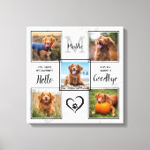 Toile Garde-mémoire personnalisée pour animaux de compag (Recto)