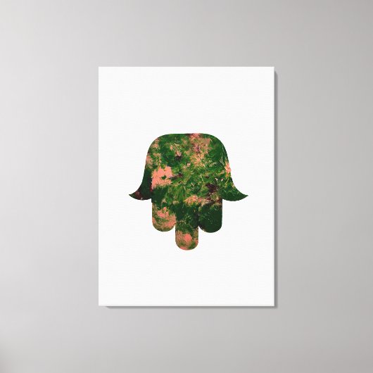 Toile Garden Hamsa Balloon Painting Studio Art  (Recto)