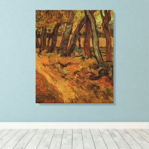 Toile Garden St Paul Hospital Figure de Vincent van Gogh