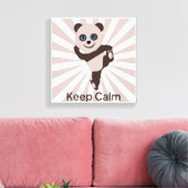 Toile garder calme panda (Insitu(Salon))