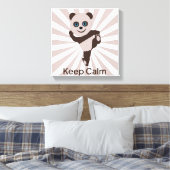 Toile garder calme panda (Insitu(Chambre))