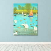 Toile Garder un oeil attentif 2013 (Insitu (Plancher de Bois))