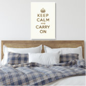 Toile Gardez le calme et continuez à consommer du chocol (Insitu(Chambre))