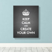 Toile Gardez le calme et continuez à créer votre propre  (Insitu (Plancher de Bois))